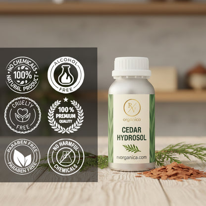 Cedar Hydrosol alcohol-free and paraben-free natural mist – cruelty-free herbal water with no harmful chemicals