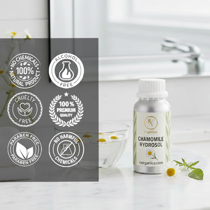 Chamomile Hydrosol alcohol-free and paraben-free natural mist – cruelty-free floral water with no harmful chemicals