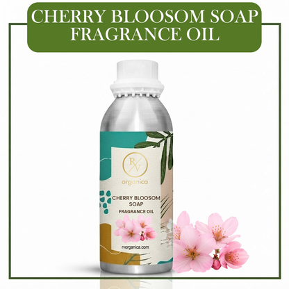 Cherry Blossom Soap Fragrance Oil by RV Organica for soap making, melt and pour soap, cold process soap and handmade soap