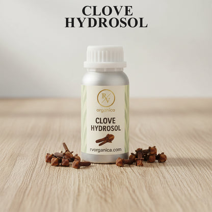 Clove Hydrosol natural floral water in premium aluminium bottle – refreshing herbal mist for skin care routine