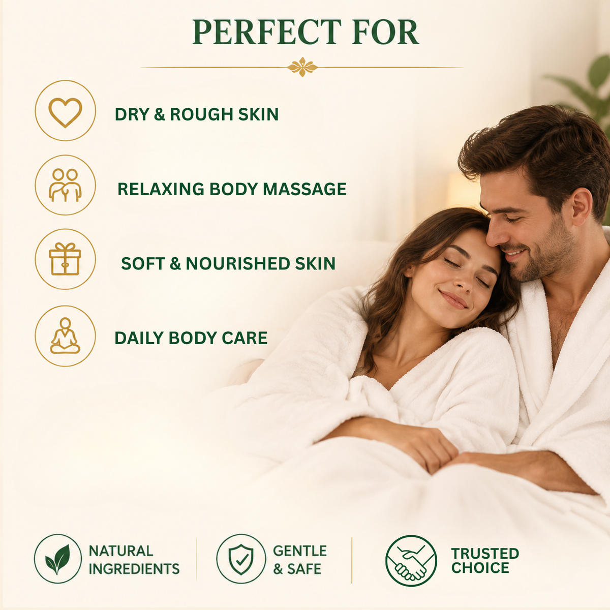 Coconut Massage Oil for natural moisturizing, smooth skin, and relaxing body massage