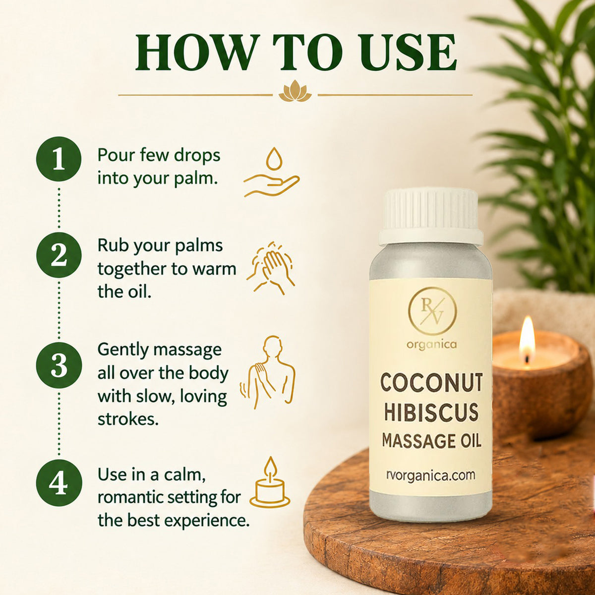 Coconut Hibiscus Massage Oil
