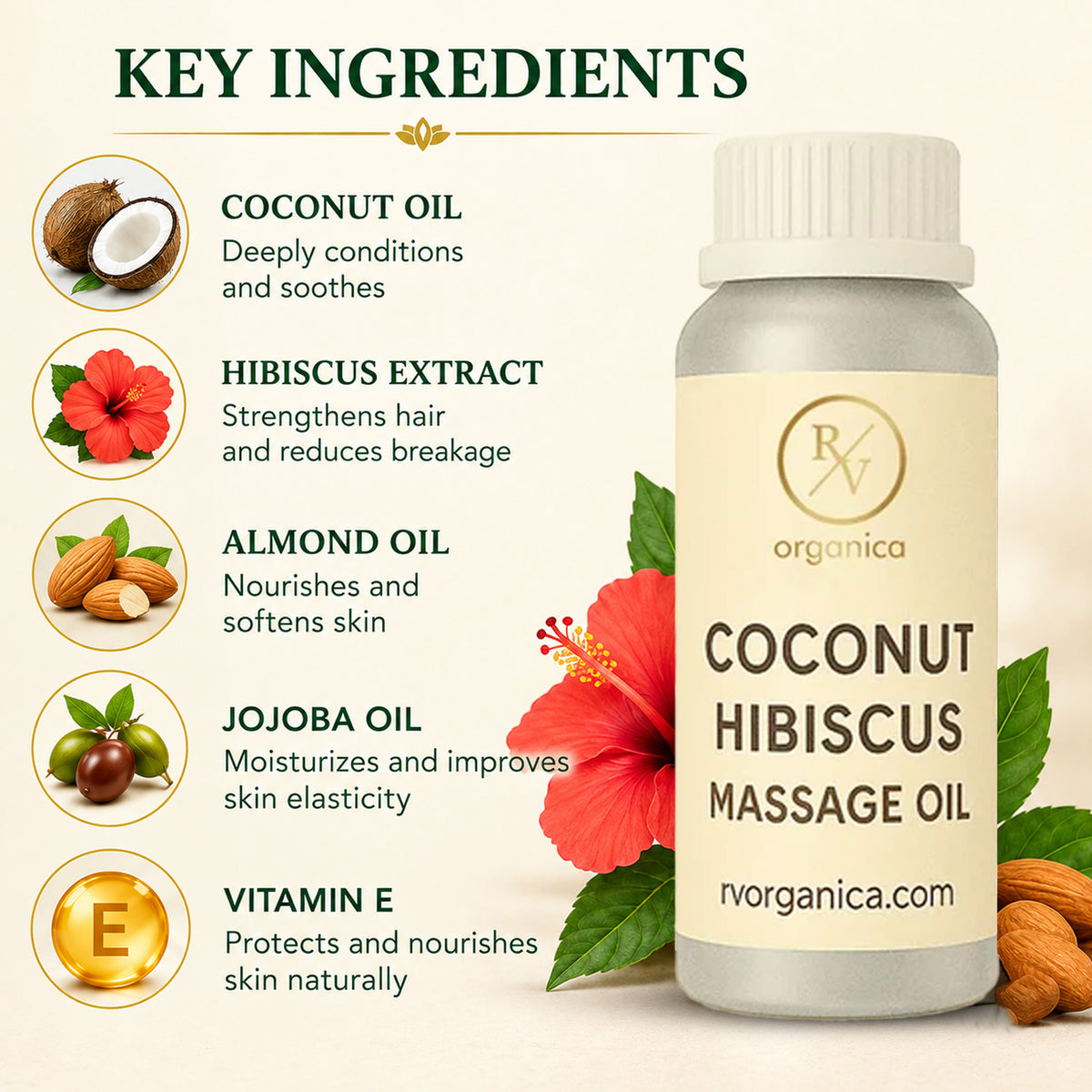 Coconut Hibiscus Massage Oil