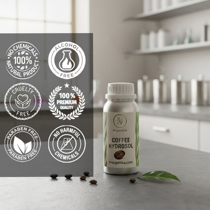 Coffee Hydrosol alcohol-free and paraben-free natural mist – cruelty-free herbal water with no harmful chemicals