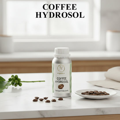 Coffee Hydrosol natural floral water in premium aluminium bottle – refreshing coffee mist for daily skincare routine