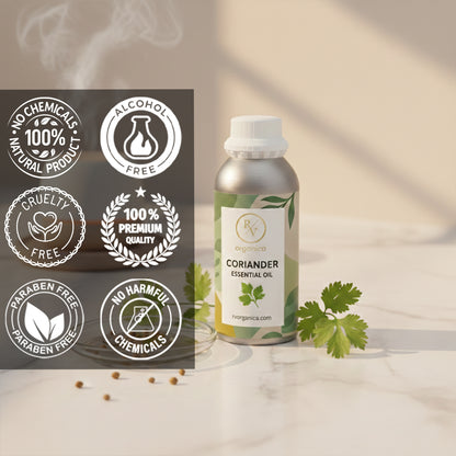 Coriander Essential Oil natural premium quality cruelty free and paraben free benefits