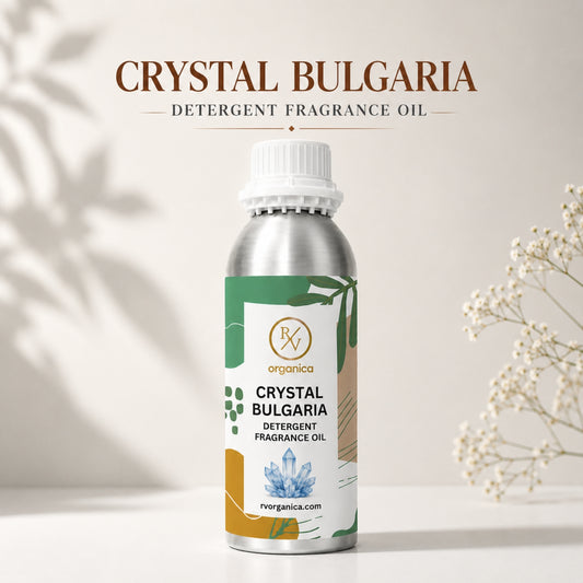 Crystal Bulgaria Detergent Fragrance Oil with a fresh floral and clean laundry aroma, offering an elegant, refreshing, and long-lasting fragrance ideal for detergents, fabric conditioners, soaps, and home care products. - second image