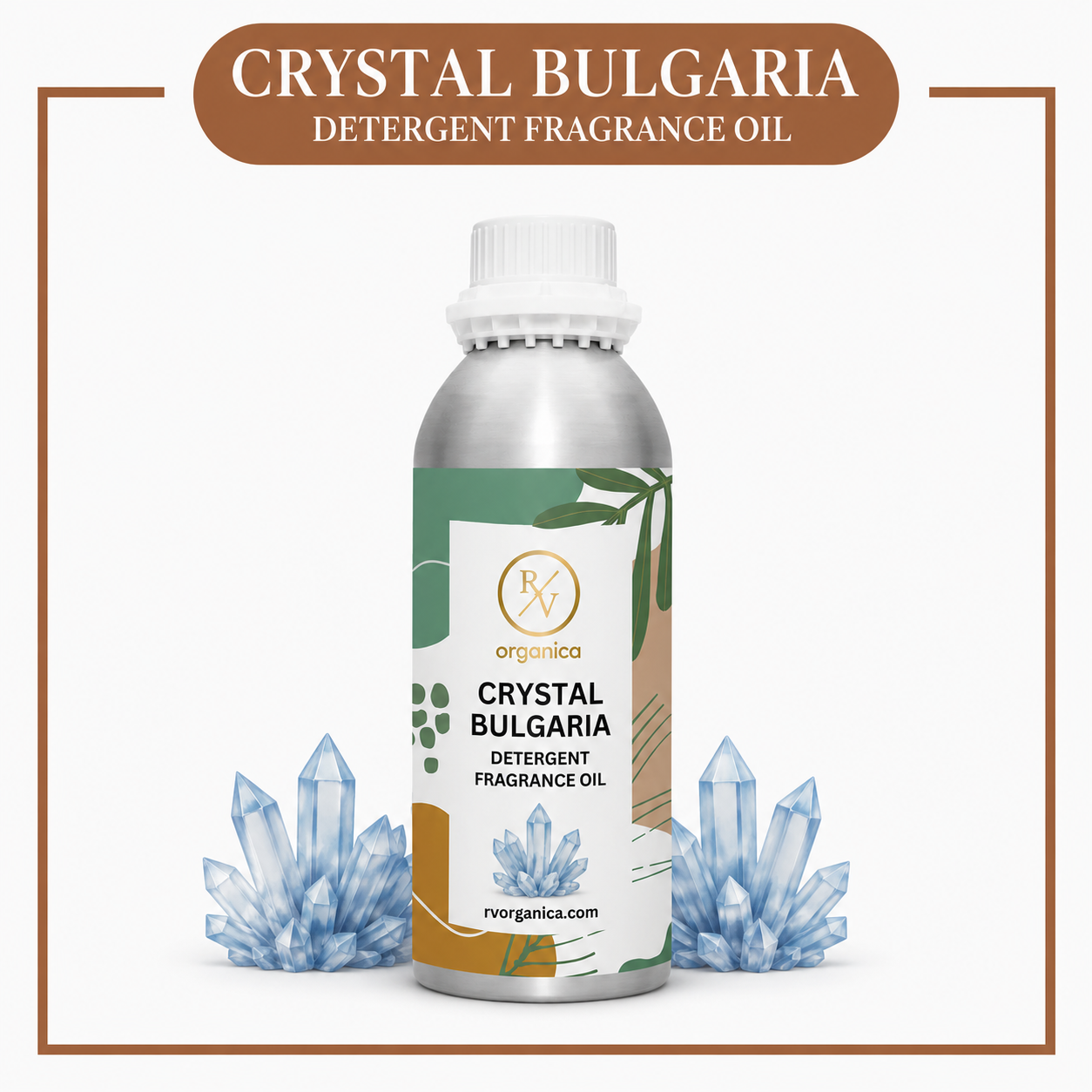 Crystal Bulgaria Detergent Fragrance Oil by RV Organica for liquid and powder detergent manufacturing in bulk