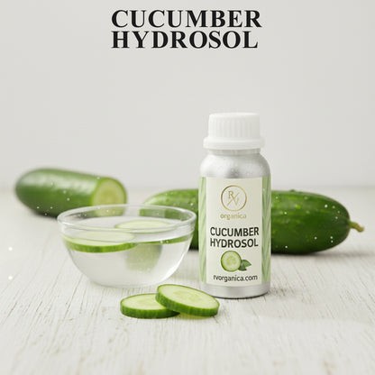 Cucumber Hydrosol natural floral water in premium aluminium bottle – refreshing cucumber mist for daily skincare routine
