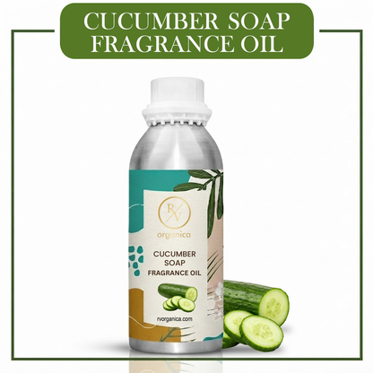 Cucumber Soap Fragrance Oil by RV Organica for soap making, melt and pour soap, cold process soap and handmade soap
