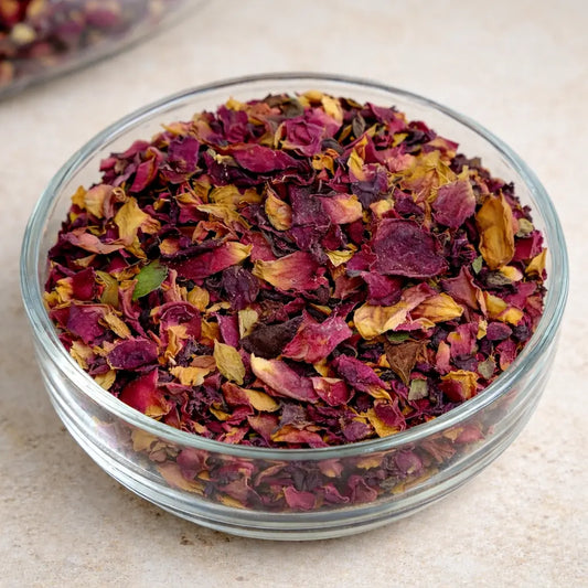 Dried rose petals with natural fragrance, used for herbal tea, skincare , decor and aromatherapy