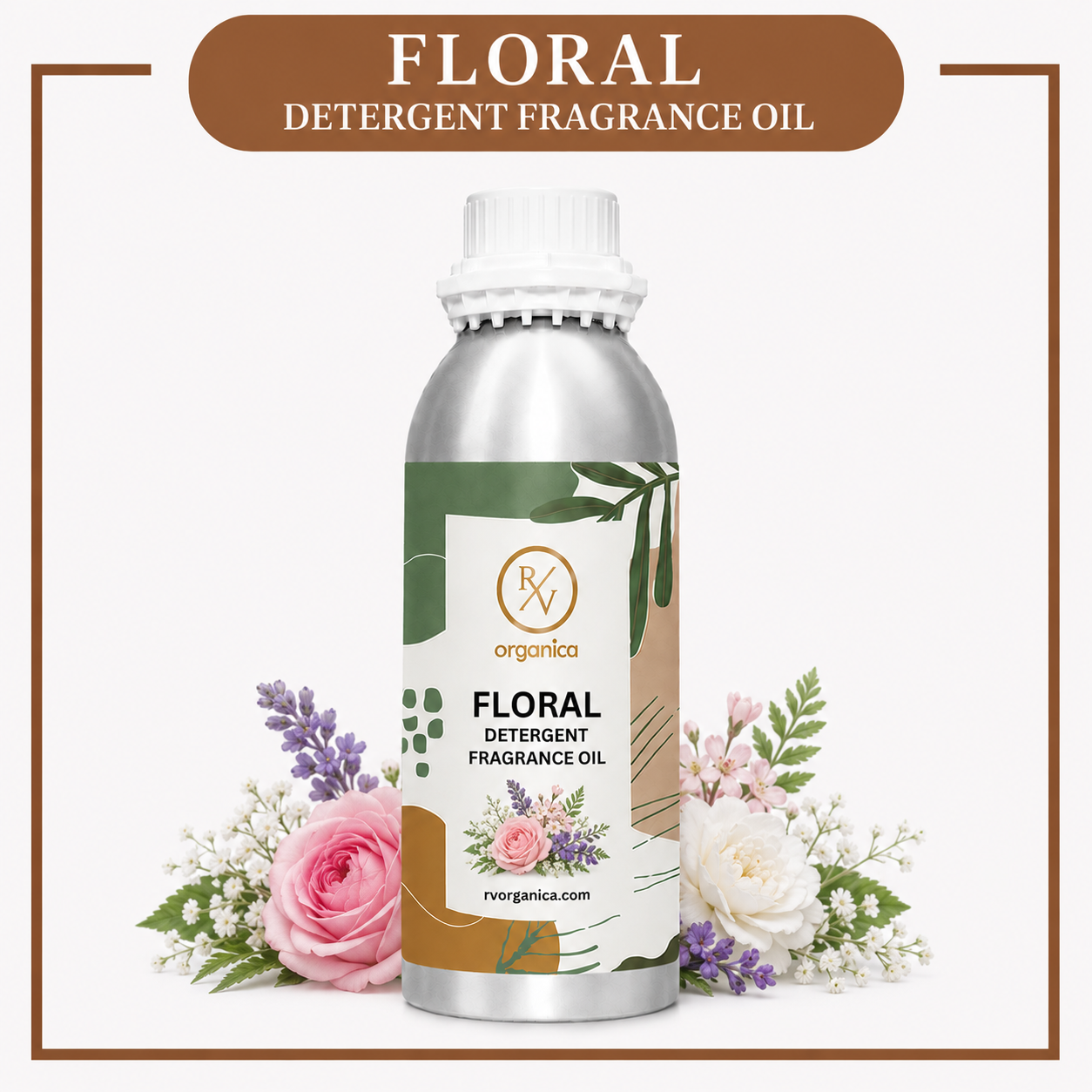 Floral Detergent Fragrance Oil by RV Organica for liquid and powder detergent manufacturing in bulk