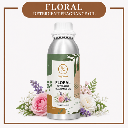 Floral Detergent Fragrance Oil by RV Organica for liquid and powder detergent manufacturing in bulk