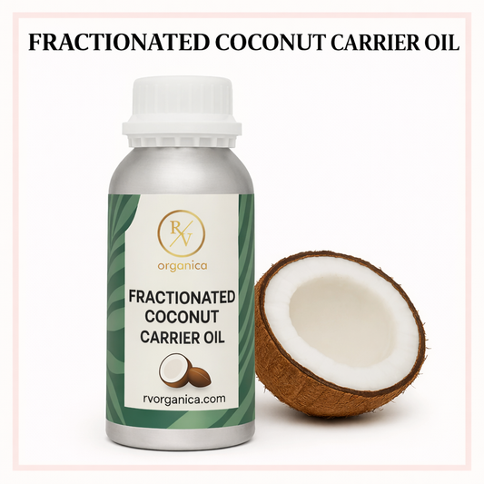 Fractionated coconut carrier oil for skin, hair care, massage and aromatherapy blends