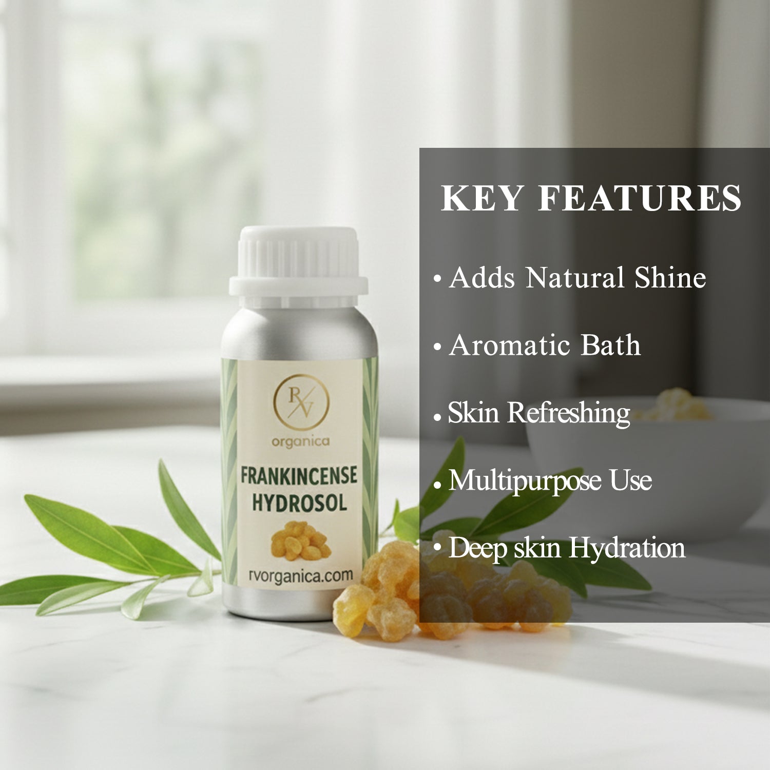 Frankincense Hydrosol 100% pure natural floral water – lightweight, multipurpose and refreshing skincare mist