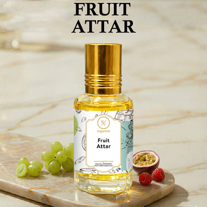 Fruit Attar perfume oil bottle with label sweet fruity fresh aroma long lasting attar fragrance