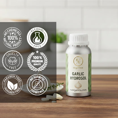 Garlic Hydrosol alcohol-free and paraben-free natural mist – cruelty-free herbal water with no harmful chemicals