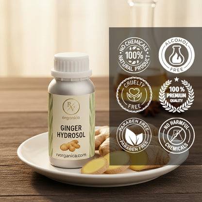 Ginger Hydrosol alcohol-free and paraben-free natural mist – cruelty-free herbal water with no harmful chemicals