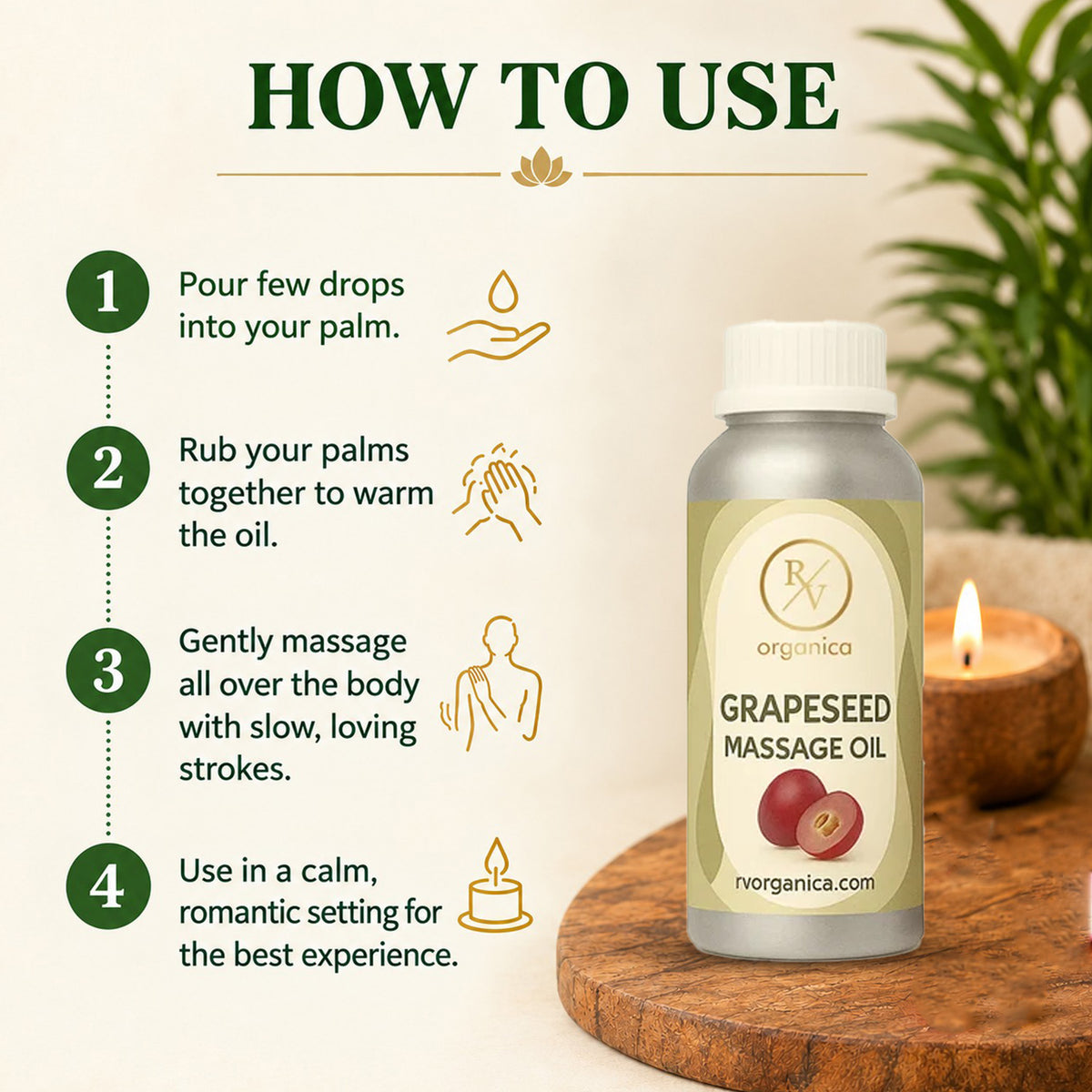 Grapeseed Massage Oil