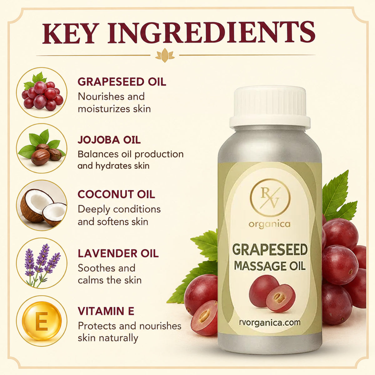 Grapeseed Massage Oil