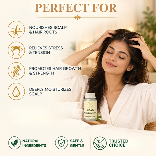 Head massage oil perfect for relaxing daily massage - deeply nourishes and moisturizes skin - second image