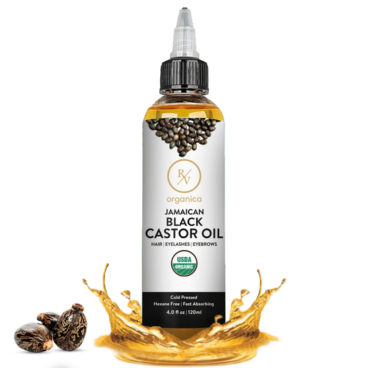 Jamaican black castor oil for hair growth by RV Organica