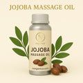 Pure jojoba massage oil bottle for body relaxation and skin nourishment