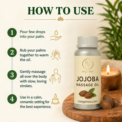 How to use jojoba massage oil - step by step guide for warming and applying oil