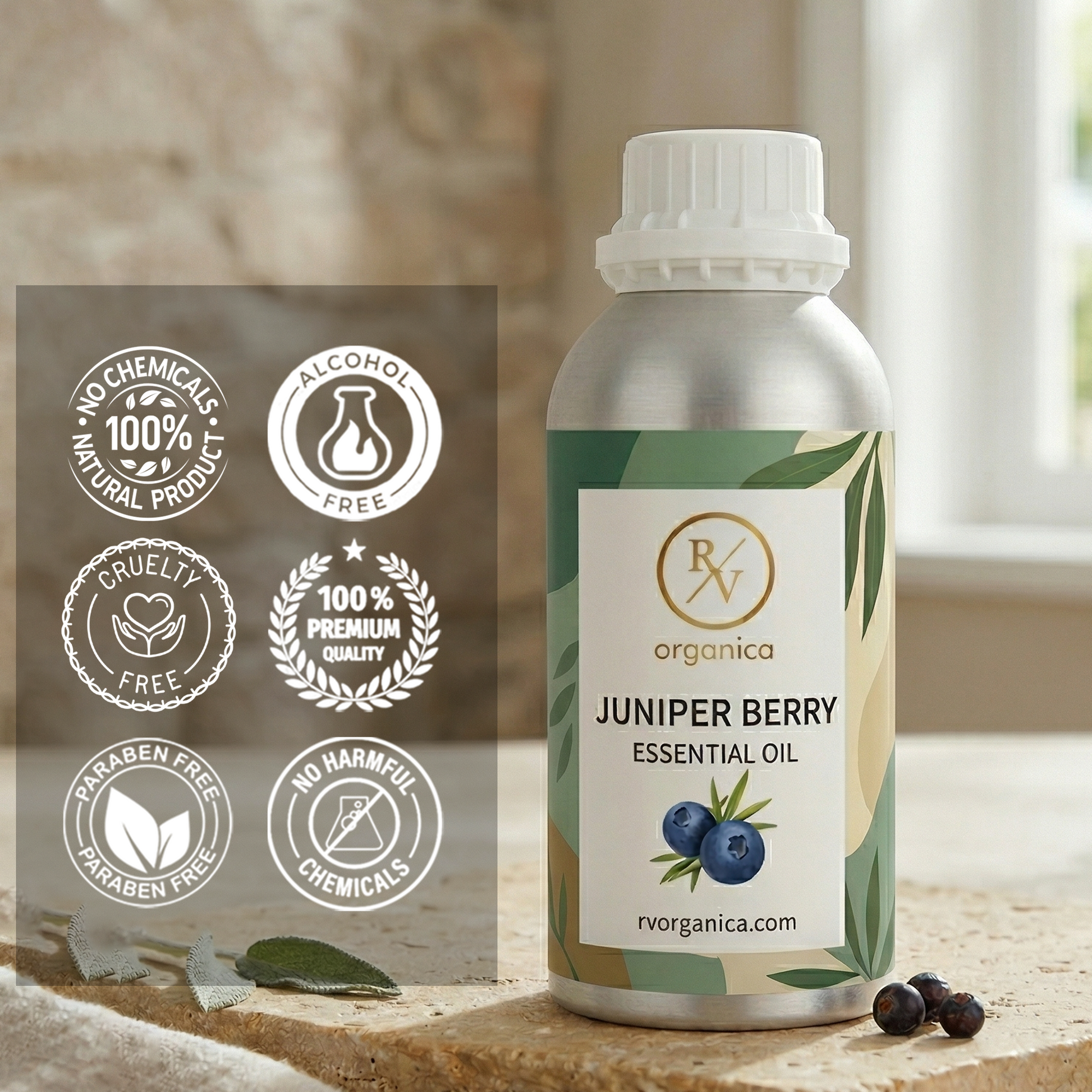 Juniper Berry Essential Oil no harmful chemicals paraben free cruelty free alcohol free essential oil
