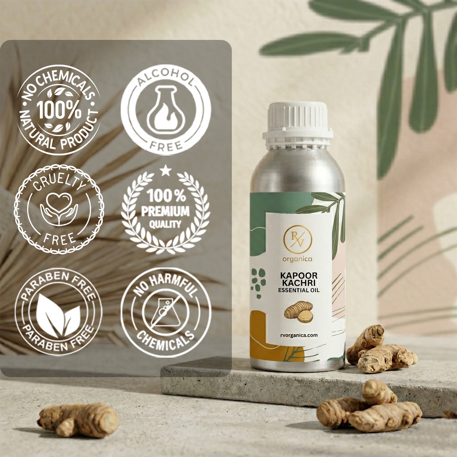 Kapoor Kachri Essential Oil no harmful chemicals paraben free cruelty free alcohol free essential oil
