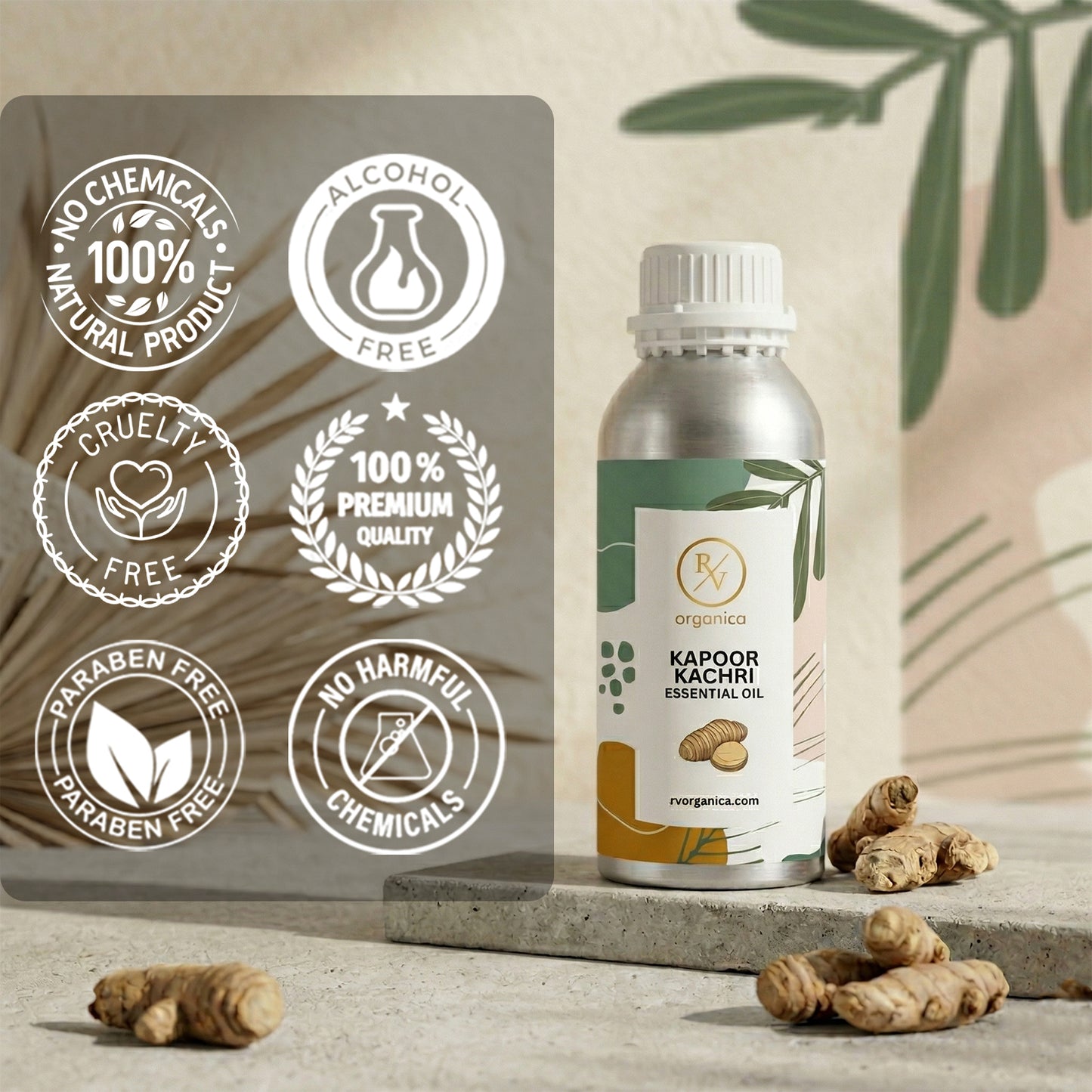 Kapoor Kachri Essential Oil no harmful chemicals paraben free cruelty free alcohol free essential oil
