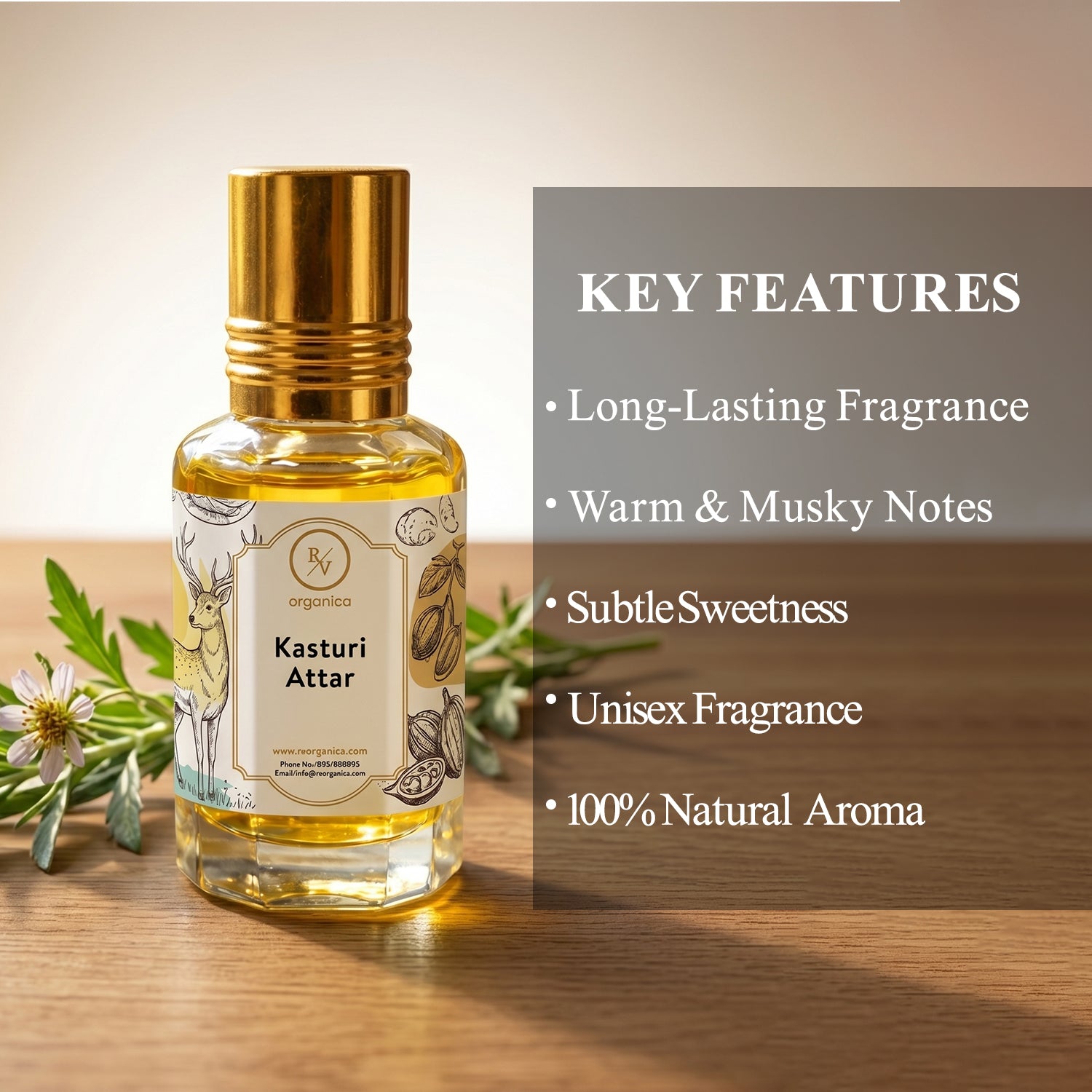 Kasturi Attar key features long lasting musky rich aroma alcohol free attar for men and women