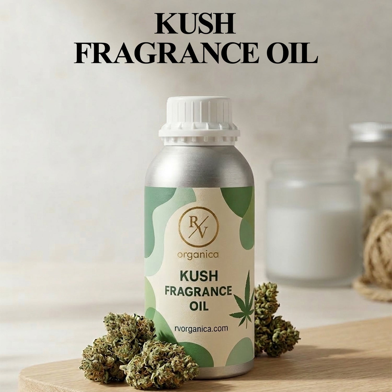 “Kush fragrance oil bottle with label front view original product”