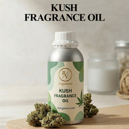 “Kush fragrance oil bottle with label front view original product”