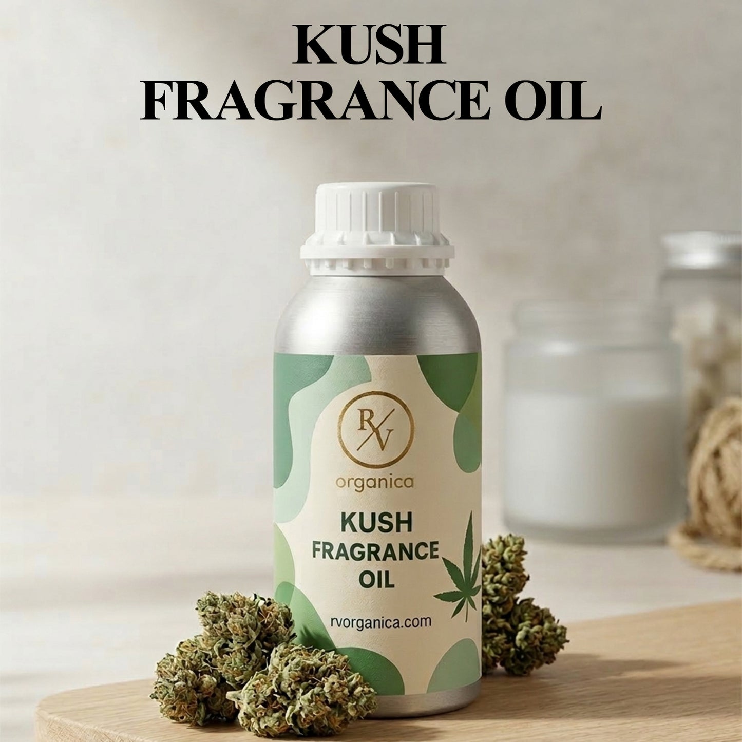 “Kush fragrance oil bottle with label front view original product”