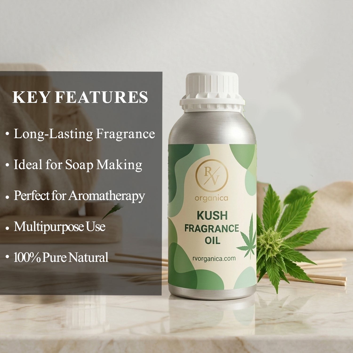 “Benefits of Kush fragrance oil for perfumes candles soap making”