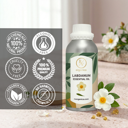 Labdanum Essential Oil no harmful chemicals paraben free cruelty free alcohol free essential oil
