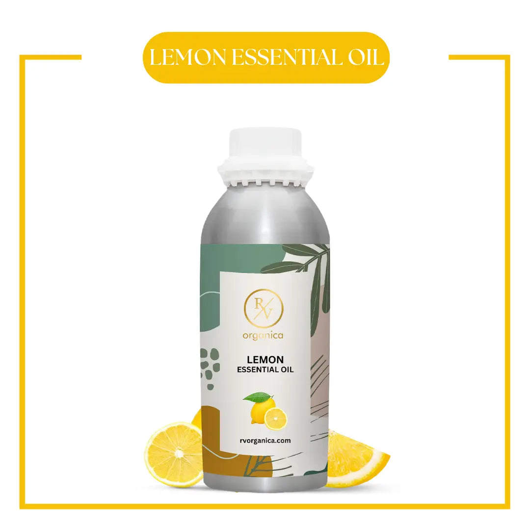 Pure Lemon Essential Oil for aromatherapy and skincare –RV Organica