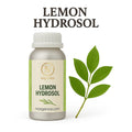 Pure organic lemon hydrosol floral water in bottle for brightening and toning oily skin, RV Organica natural skincare