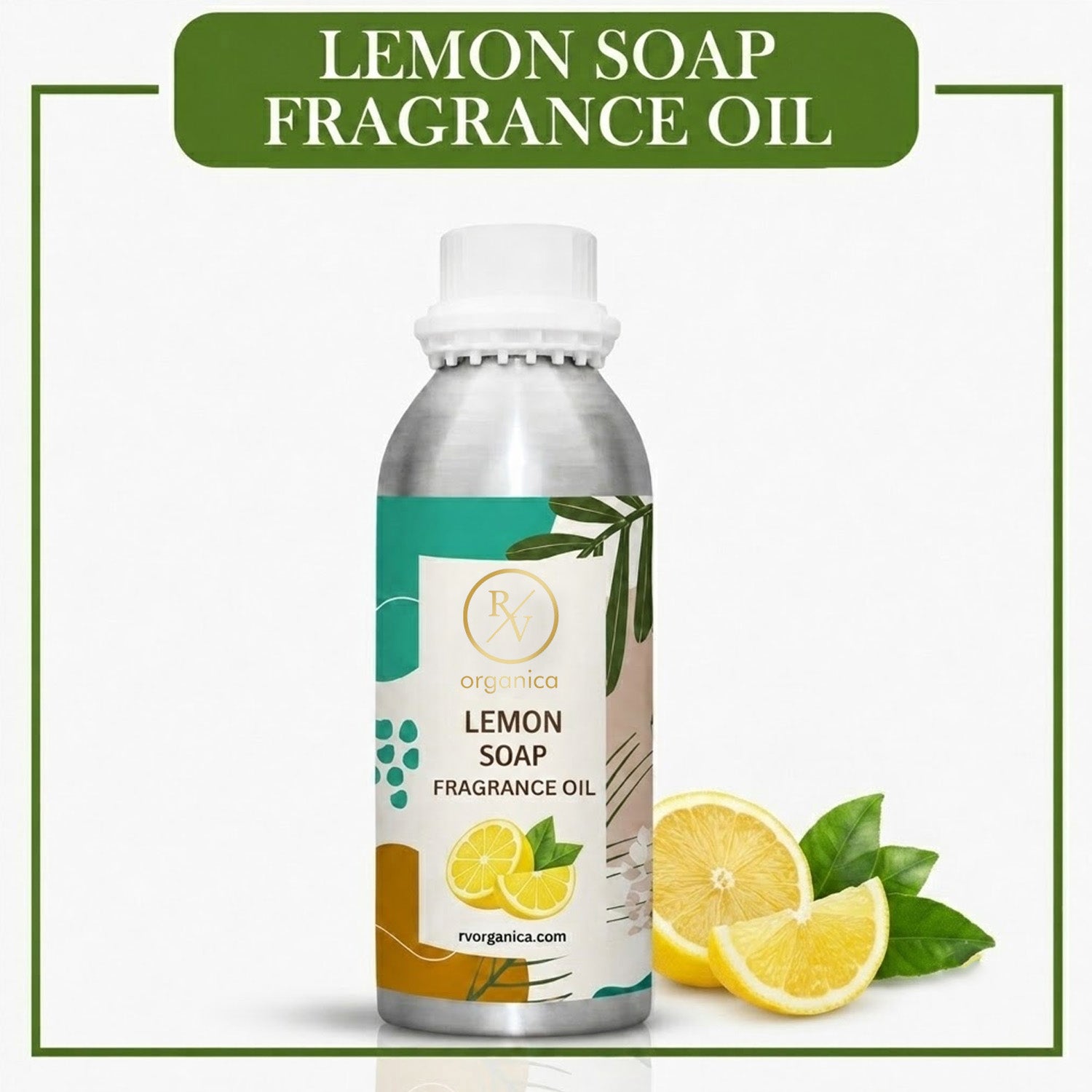 Lemon Soap Fragrance Oil by RV Organica for soap making, melt and pour soap, cold process soap and handmade soap