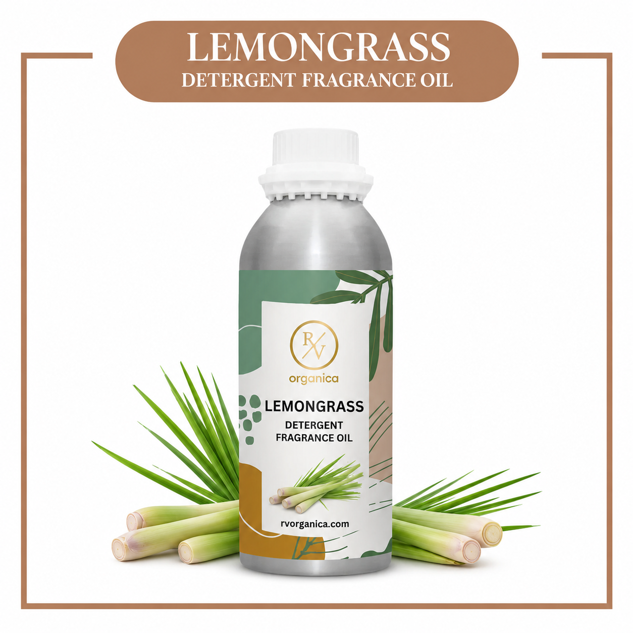 Lemongrass Detergent Fragrance Oil by RV Organica for liquid and powder detergent manufacturing in bulk