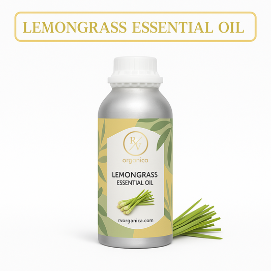 Pure Lemongrass Essential Oil for aromatherapy and skincare –RV Organica