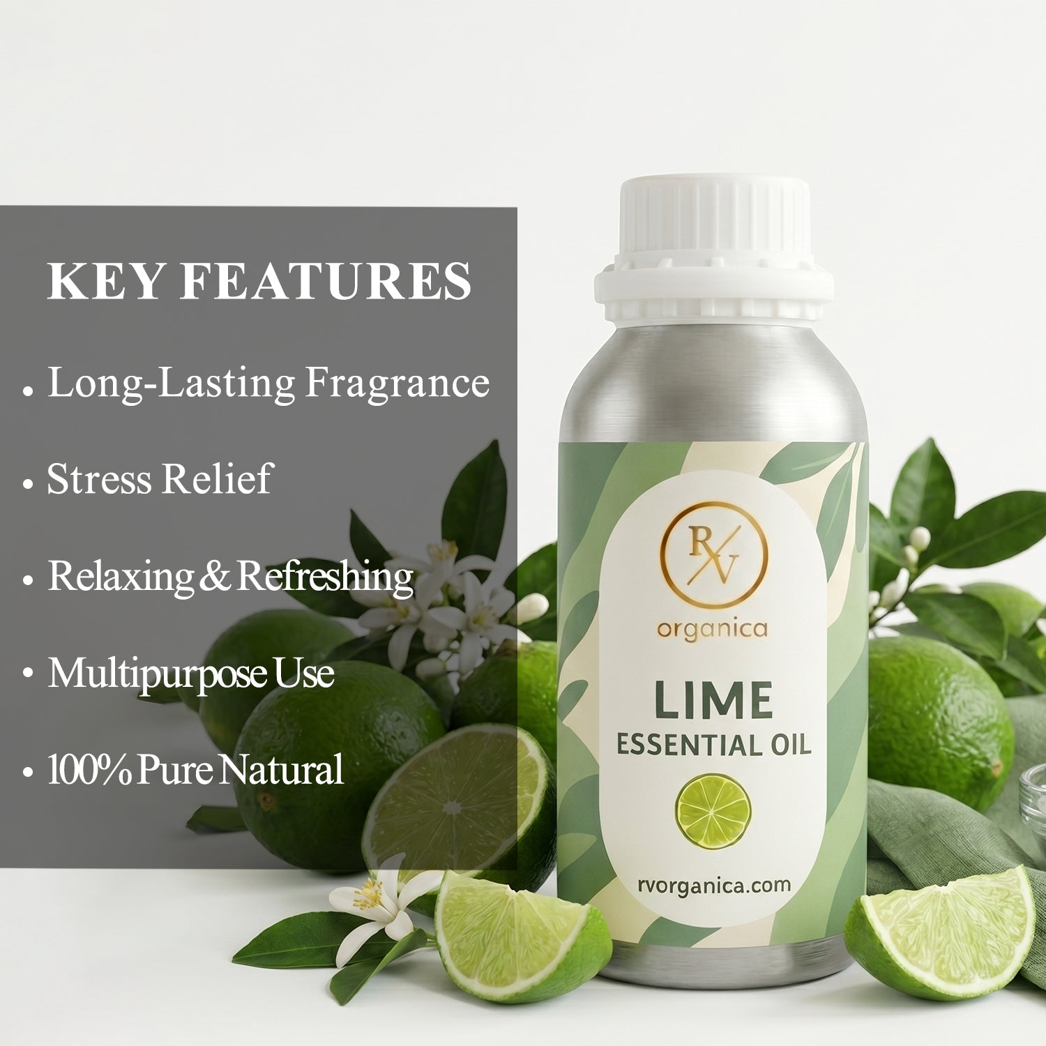 Lime Essential Oil key features pure natural aroma long lasting multipurpose essential oil