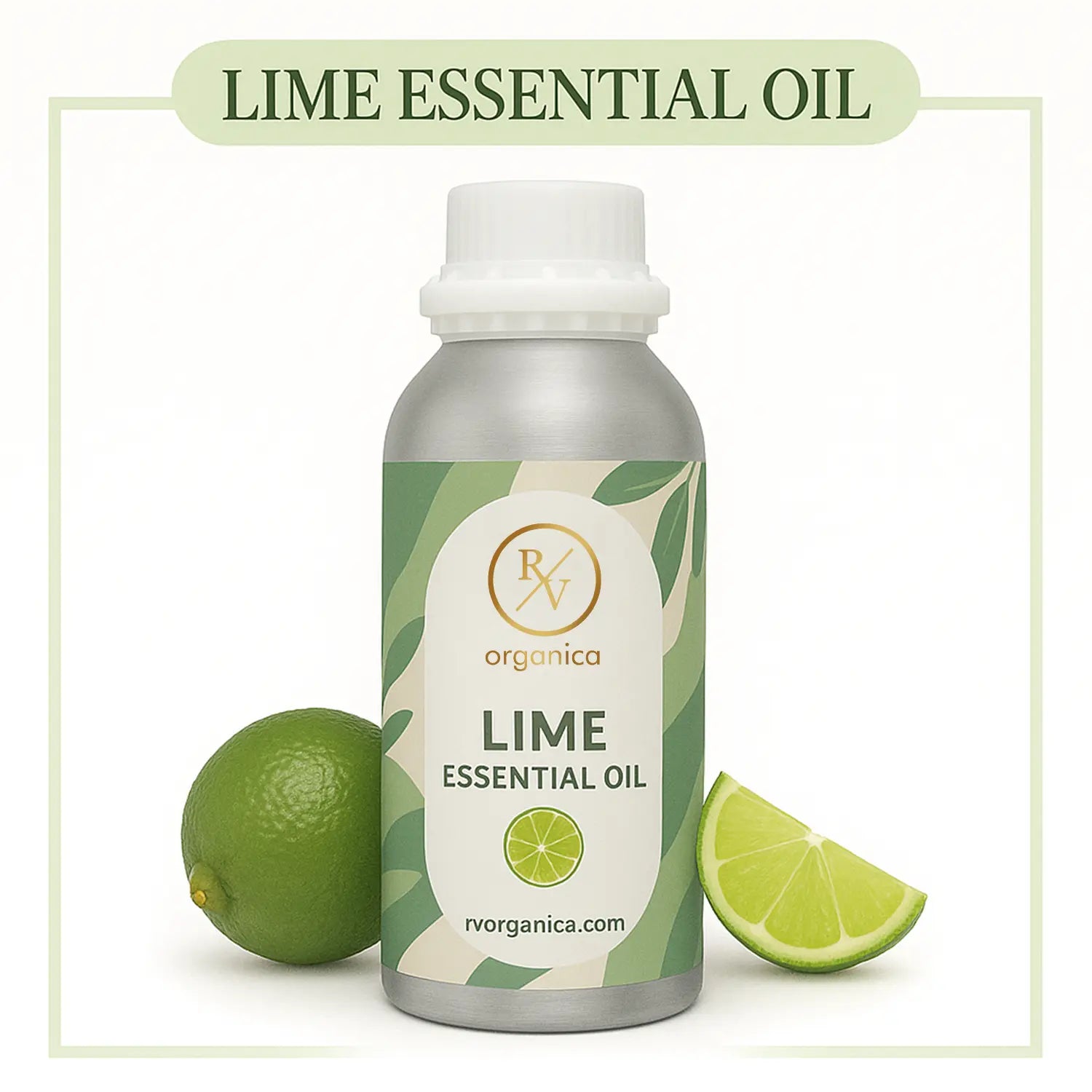 Pure Lime Essential Oil for aromatherapy and skincare –RV Organica