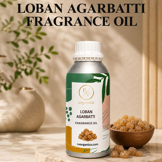 Loban Agarbatti Fragrance Oil in a premium aluminium bottle with an elegant background, showcasing its rich loban incense aroma for agarbatti, candles, soaps, perfumes, and home fragrance products. - second image