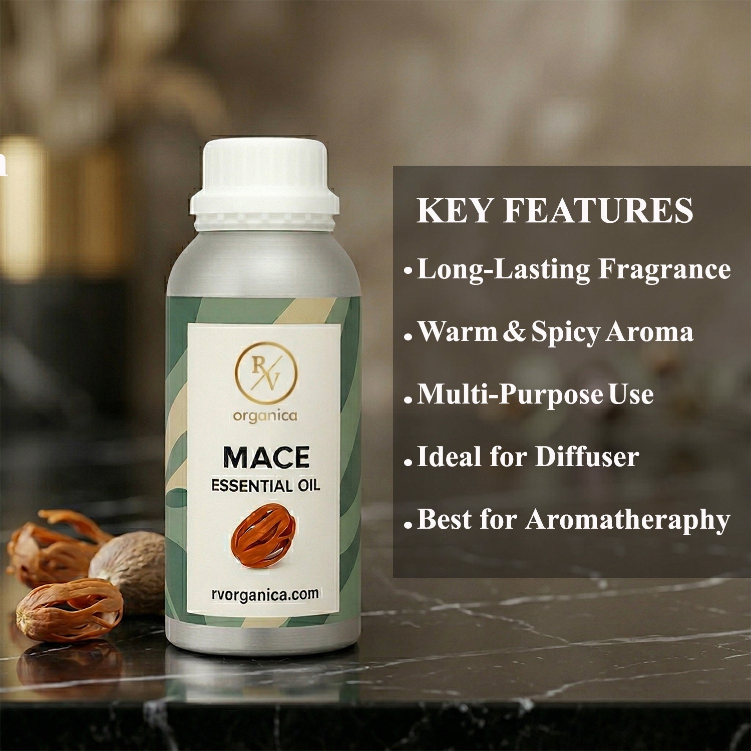 Mace Essential Oil no harmful chemicals paraben free cruelty free alcohol free essential oil
