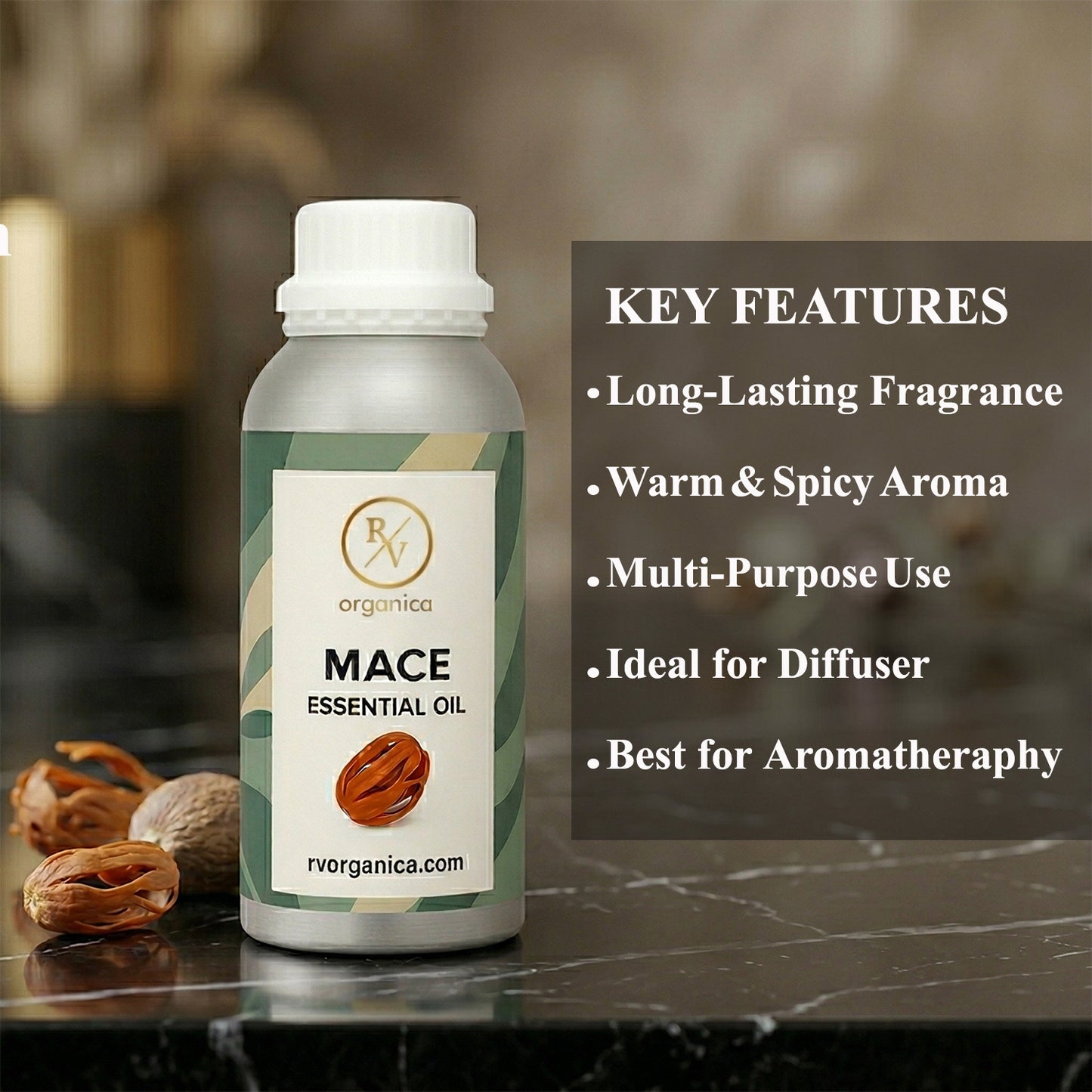 Mace Essential Oil no harmful chemicals paraben free cruelty free alcohol free essential oil
