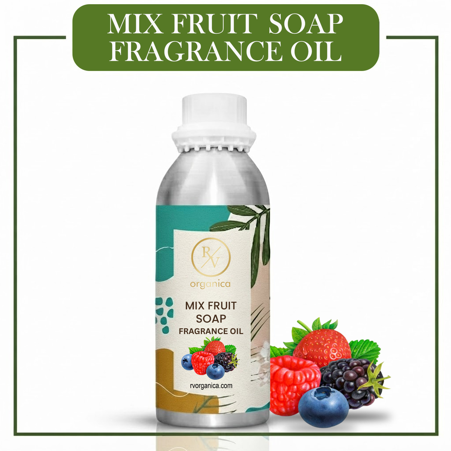 Mix Fruit Soap Fragrance Oil by RV Organica for soap making, melt and pour soap, cold process soap and handmade soap