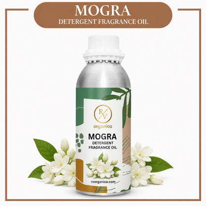 Mogra Detergent Fragrance Oil by RV Organica for liquid and powder detergent manufacturing in bulk