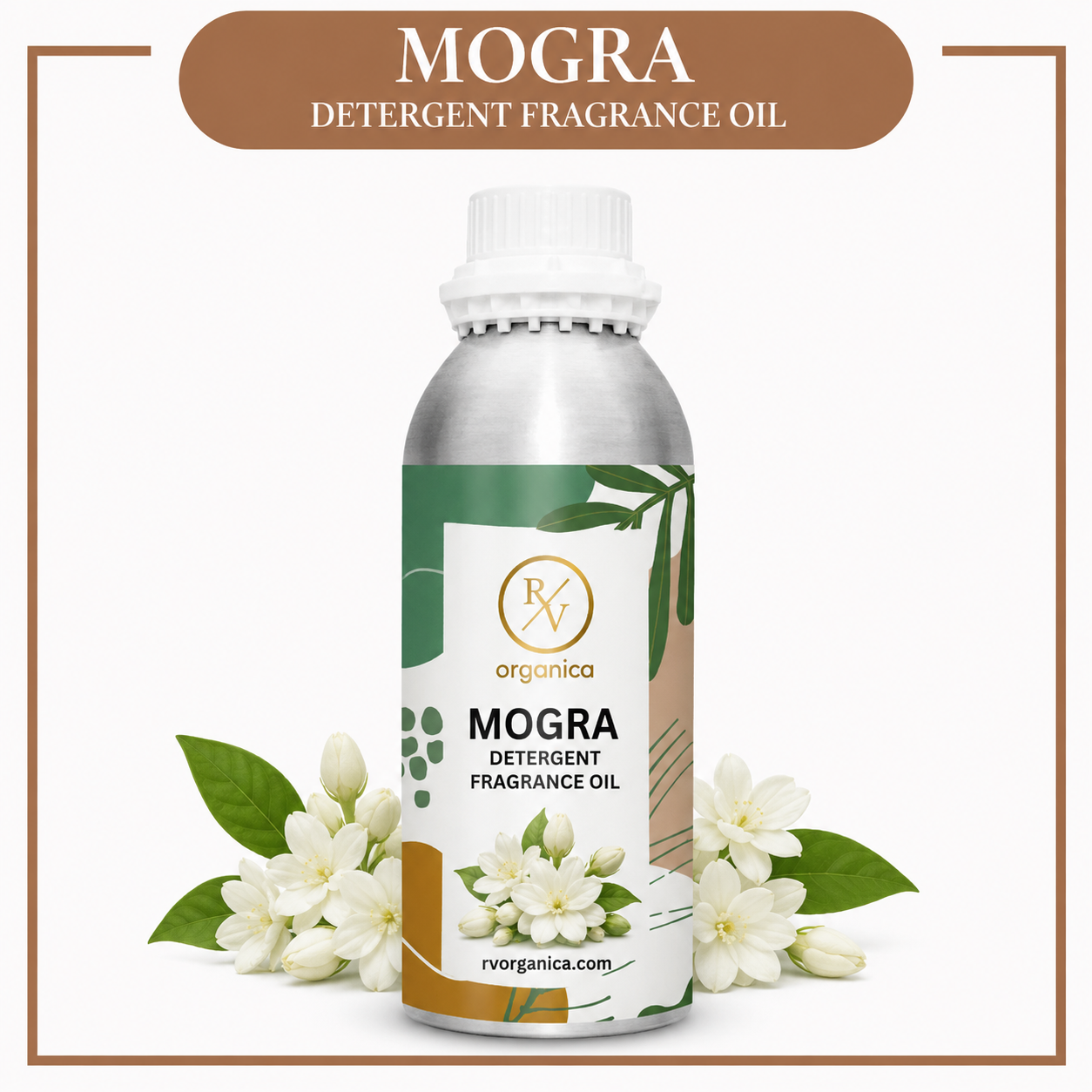 Mogra Detergent Fragrance Oil by RV Organica for liquid and powder detergent manufacturing in bulk